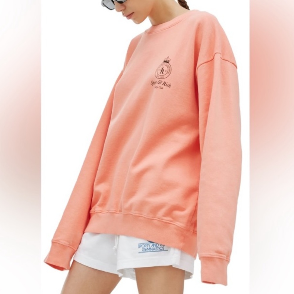 Sporty & Rich Crewneck Sweatshirt Size Medium